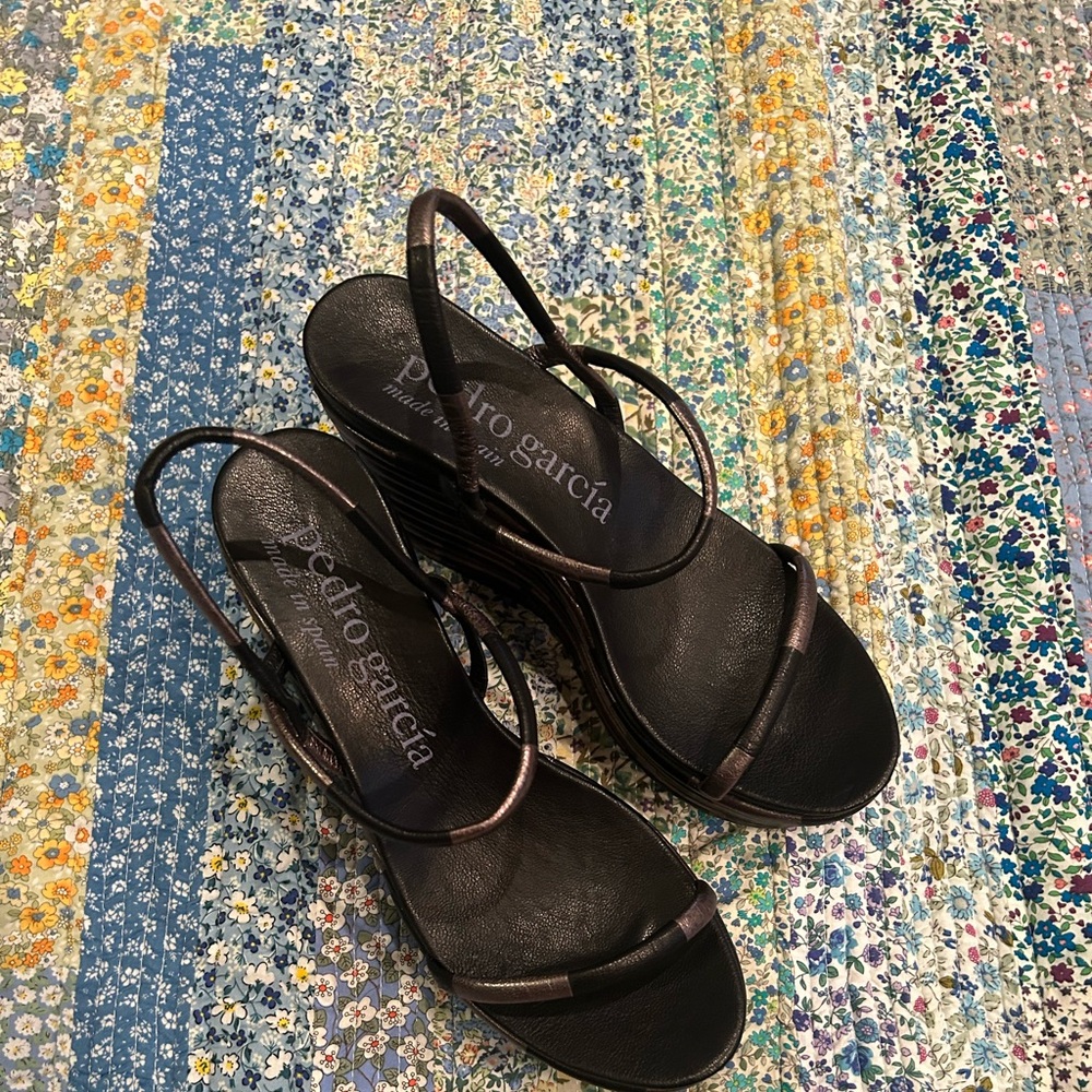 NWOT Pedro Garcia Wedges Size 38.